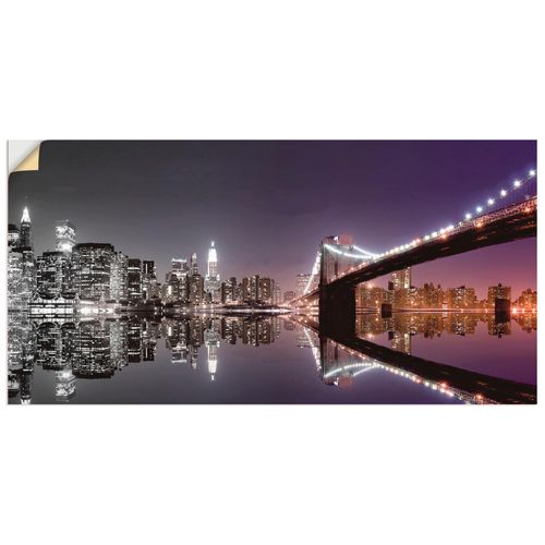 4062144535011 - Wandbild ARTLAND New York Skyline nächtliche Reflektion Bilder Gr B H 60 cm x 30 cm Wandaufkleber - Vinyl Amerika Querformat 1 St schwarz Bild Poster Bilder als Alubild Leinwandbild Wandaufkleber oder in versch Größen 4062144535011 - Wandbild ARTLAND New York Skyline nächtliche Reflektion Bilder Gr B H 60 cm x 30 cm Wandaufkleber - Vinyl Amerika Querformat 1 St schwarz Bild Poster Bilder als Alubild Leinwandbild Wandaufkleber oder in versch Größen