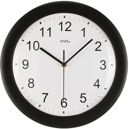 4037445141162 - Funkwanduhr AMS F5935 schwarz Wanduhren H 4cm QuarzuhrWohnzimmerEsszimmerKücheArbeitszimmerBüro Flur 4037445141162 - Funkwanduhr AMS F5935 schwarz Wanduhren H 4cm QuarzuhrWohnzimmerEsszimmerKücheArbeitszimmerBüro Flur