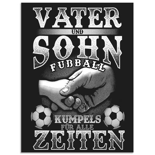 4059745989886 - Wandbild ARTLAND Vater und Sohn Fußball Kumpels Bilder Gr B H 60 cm x 80 cm Alu-Dibond-Druck Sprüche & Texte Hochformat 1 St schwarz Bild Poster Bilder als Alubild Leinwandbild Wandaufkleber oder in versch Größen 4059745989886 - Wandbild ARTLAND Vater und Sohn Fußball Kumpels Bilder Gr B H 60 cm x 80 cm Alu-Dibond-Druck Sprüche & Texte Hochformat 1 St schwarz Bild Poster Bilder als Alubild Leinwandbild Wandaufkleber oder in versch Größen