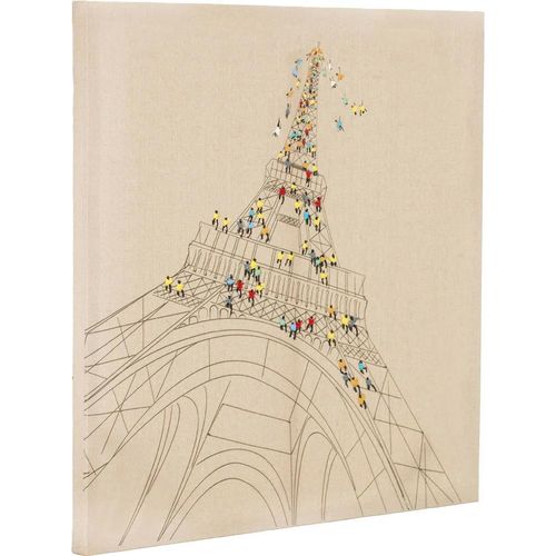 4056216463623 - Ölbild KAYOOM Trip To Paris beige (farbe bild(er) elfenbeinfarben) B80cm H80cm T38cm Acrylfarbe Leinen Bilder 80cm x 80cm