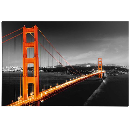 8714597336184 - Poster REINDERS San Fransisco Golden Gate Brücke orange (farbe bild(er) orange) B915cm H61cm Papier Bilder 8714597336184 - Poster REINDERS San Fransisco Golden Gate Brücke orange (farbe bild(er) orange) B915cm H61cm Papier Bilder
