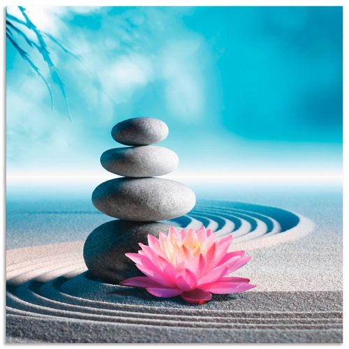 4058661471192 - Wandbild ARTLAND Sand Lilie und Spa-Steine in Zen-Garten Bilder Gr B H 40 cm x 40 cm Alu-Dibond-Druck Zen quadratisch 1 St blau Bild Poster Bilder als Alubild Leinwandbild Wandaufkleber oder in versch Größen 4058661471192 - Wandbild ARTLAND Sand Lilie und Spa-Steine in Zen-Garten Bilder Gr B H 40 cm x 40 cm Alu-Dibond-Druck Zen quadratisch 1 St blau Bild Poster Bilder als Alubild Leinwandbild Wandaufkleber oder in versch Größen