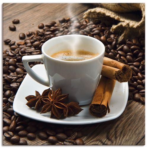 4055327782814 - Wandbild ARTLAND Kaffeetasse Leinensack mit Kaffeebohnen Bilder Gr B H 40 cm x 40 cm Leinwandbild Getränke quadratisch 1 St braun Kunstdrucke als Leinwandbild Wandaufkleber oder Poster in versch Größen 4055327782814 - Wandbild ARTLAND Kaffeetasse Leinensack mit Kaffeebohnen Bilder Gr B H 40 cm x 40 cm Leinwandbild Getränke quadratisch 1 St braun Kunstdrucke als Leinwandbild Wandaufkleber oder Poster in versch Größen