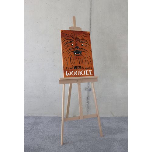 4055065032301 - Leinwandbild KOMAR Star Wars Don´t Upset Wookiee - Größe 40 x 60 cm bunt (farbe rahmen braun farbe bild(er) bunt) B40cm H60cm T2cm Papier Holz Bilder Keilrahmenbild mit Echtholzrahmen Kinderzimmer