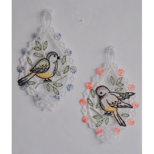 4028298317385 - Fensterbild STICKEREIEN PLAUEN Vogelpaar Fensterbilder Gr B L 14 cm x 20 cm bunt (blau gelb grün) Fensterdekoration 4028298317385 - Fensterbild STICKEREIEN PLAUEN Vogelpaar Fensterbilder Gr B L 14 cm x 20 cm bunt (blau gelb grün) Fensterdekoration