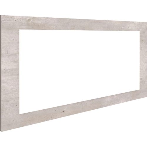 4255607601006 - Spiegel BORCHARDT MÖBEL Finn grau (betonoptik) B89cm H45cm T2cm Glas Spiegel mit Rahmen