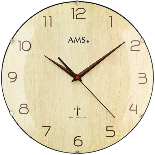 4037445158115 - Funkwanduhr AMS F5557 schwarz Wanduhren H 5cm QuarzuhrWohnzimmerEsszimmerKücheArbeitszimmerBüro Flur 4037445158115 - Funkwanduhr AMS F5557 schwarz Wanduhren H 5cm QuarzuhrWohnzimmerEsszimmerKücheArbeitszimmerBüro Flur
