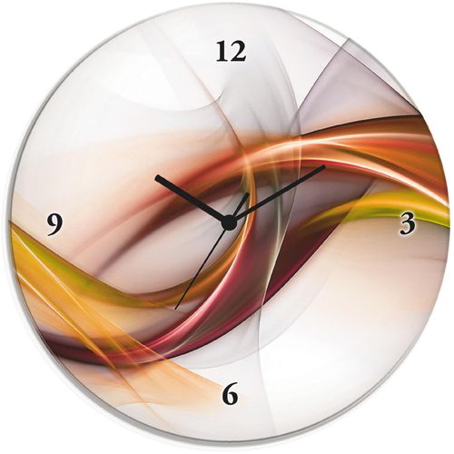 4062144604960 - Wanduhr ARTLAND Glasuhr rund Abstrakes Design Orange Wanduhren Gr B H T 30 cm x 30 cm x 18 cm Quarzuhr orange Wanduhren wahlweise mit Quarz- oder Funhuhrwerk lautlos ohne Tickgeräusche 4062144604960 - Wanduhr ARTLAND Glasuhr rund Abstrakes Design Orange Wanduhren Gr B H T 30 cm x 30 cm x 18 cm Quarzuhr orange Wanduhren wahlweise mit Quarz- oder Funhuhrwerk lautlos ohne Tickgeräusche