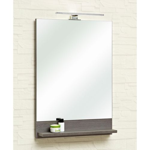 4068222252146 - Badspiegel SAPHIR Quickset Bad Flächenspiegel mit Ablage 50 cm breit ohne Beleuchtung grau (graphit struktur) Spiegel B H T 50cm x 70cm x 10cm Spanplatte moderner Wandspiegel für Badezimmer rechteckig 70 cm hoch B50cm H70cm T10cm 4068222252146 - Badspiegel SAPHIR Quickset Bad Flächenspiegel mit Ablage 50 cm breit ohne Beleuchtung grau (graphit struktur) Spiegel B H T 50cm x 70cm x 10cm Spanplatte moderner Wandspiegel für Badezimmer rechteckig 70 cm hoch B50cm H70cm T10cm
