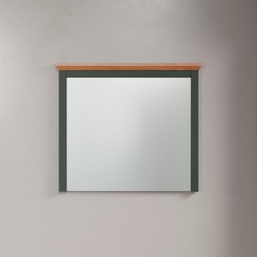 4067602061088 - Garderobenspiegel HOME AFFAIRE Stanton Flurspiegel Spiegel Gr B H T 77 cm x 68 cm x 6 cm matt grün (grün eiche) Spiegel Eckig BH ca 7768 cm matter Wandspiegel mit Rahmen dunkelgrün