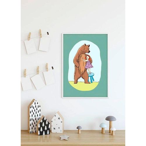 4055065154188 - Bild KOMAR Lili and Bear bunt (farbe bild(er) bunt) B50cm H70cm Papier Holz Bilder Wandbild zur Dekoration - ohne Rahmen