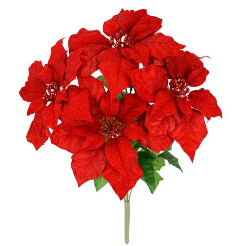 4019844813437 - Kunstblumenstrauß IGEA Bouquet Poinsettia rot B35cm H50cm L35cm Polyester Kunstpflanzen Weihnachtsstern Christstern Weihnachtsdeko Kunstblume Weihnachtsblume 4019844813437 - Kunstblumenstrauß IGEA Bouquet Poinsettia rot B35cm H50cm L35cm Polyester Kunstpflanzen Weihnachtsstern Christstern Weihnachtsdeko Kunstblume Weihnachtsblume