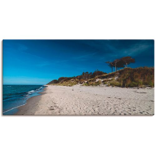 4055327417686 - Wandbild ARTLAND Am Weststrand- Ostsee - Darss Bilder Gr B H 150 cm x 75 cm Leinwandbild Strand 1 St blau Bild Kunstdruck Kunstdrucke Bilder als Leinwandbild Wandaufkleber oder Poster in versch Größen