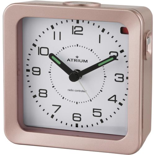 4037921007081 - Funkwecker ATRIUM A660-17 rosa (roségoldfarben silberfarben) Wecker Quarzwecker Schlafzimmer Snooze Leuchtzeiger 4037921007081 - Funkwecker ATRIUM A660-17 rosa (roségoldfarben silberfarben) Wecker Quarzwecker Schlafzimmer Snooze Leuchtzeiger