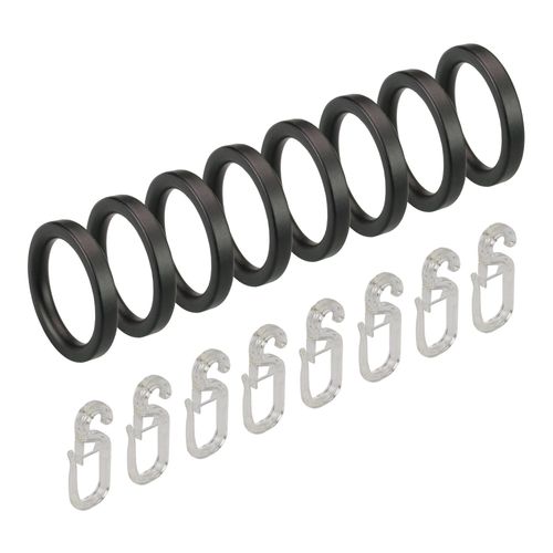 4016318280276 - Gardinenring Gardinenbefestigungen Gr 8 St grau (anthrazit) Gardinenringe Gardinenbefestigungen für Gardinenstangen Ø 16 mm 4016318280276 - Gardinenring Gardinenbefestigungen Gr 8 St grau (anthrazit) Gardinenringe Gardinenbefestigungen für Gardinenstangen Ø 16 mm