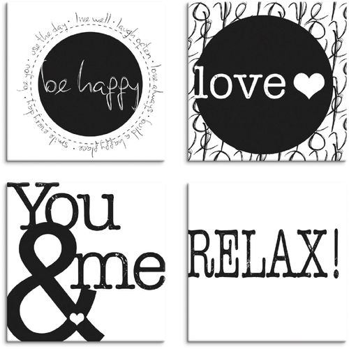 4057738294375 - Leinwandbild ARTLAND Fröhlich Liebe II Du & Ich Entspannen Bilder Gr B H 20 cm x 20 cm Leinwandbild Sprüche & Texte quadratisch 4 St schwarz Bild Leinwandbild Leinwandbilder Bilder 4er Set verschiedene Größen 4057738294375 - Leinwandbild ARTLAND Fröhlich Liebe II Du & Ich Entspannen Bilder Gr B H 20 cm x 20 cm Leinwandbild Sprüche & Texte quadratisch 4 St schwarz Bild Leinwandbild Leinwandbilder Bilder 4er Set verschiedene Größen
