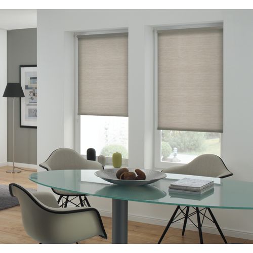 4003018380238 - Seitenzugrollo EASYFIX Rollo Natur grau (grau melange) B150cm H120cm Polyester Rollos Schraubmontage möglich 4003018380238 - Seitenzugrollo EASYFIX Rollo Natur grau (grau melange) B150cm H120cm Polyester Rollos Schraubmontage möglich