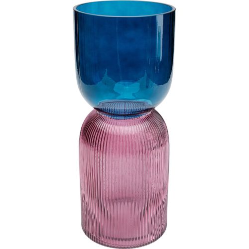 4025621522645 - Tischvase DESIGN Vase Marvelous Duo Blau Lila 40cm blau B165cm H40cm T165cm Glas Vasen 4025621522645 - Tischvase DESIGN Vase Marvelous Duo Blau Lila 40cm blau B165cm H40cm T165cm Glas Vasen