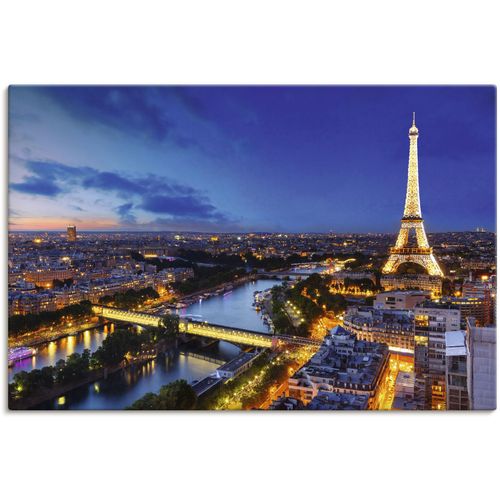 4062144662779 - Wandbild ARTLAND Eiffelturm und Seine am Abend Paris Bilder Gr B H 90 cm x 60 cm Leinwandbild Paris Querformat 1 St blau Kunstdrucke als Alubild Leinwandbild Wandaufkleber oder Poster in versch Größen 4062144662779 - Wandbild ARTLAND Eiffelturm und Seine am Abend Paris Bilder Gr B H 90 cm x 60 cm Leinwandbild Paris Querformat 1 St blau Kunstdrucke als Alubild Leinwandbild Wandaufkleber oder Poster in versch Größen