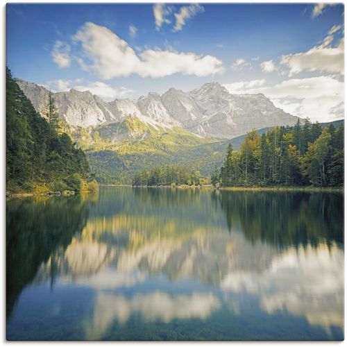 4062144627365 - Wandbild ARTLAND Zugspitze mit Eibsee Bilder Gr B H 70 cm x 70 cm Leinwandbild Berge & Alpenbilder quadratisch 1 St beige (naturfarben) Kunstdrucke als Alubild Leinwandbild Wandaufkleber oder Poster in versch Größen 4062144627365 - Wandbild ARTLAND Zugspitze mit Eibsee Bilder Gr B H 70 cm x 70 cm Leinwandbild Berge & Alpenbilder quadratisch 1 St beige (naturfarben) Kunstdrucke als Alubild Leinwandbild Wandaufkleber oder Poster in versch Größen