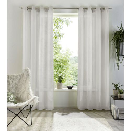 6941446631035 - Gardine MY HOME XANA mit Ösen Kräuselband oder Schlaufen Gr 4 silber (silberfarben) B145cm H245cm Voile Polyester Gardinen Bestseller einfarbig 1 bzw 2 Schals pflegeleicht Schal Topseller 6941446631035 - Gardine MY HOME XANA mit Ösen Kräuselband oder Schlaufen Gr 4 silber (silberfarben) B145cm H245cm Voile Polyester Gardinen Bestseller einfarbig 1 bzw 2 Schals pflegeleicht Schal Topseller