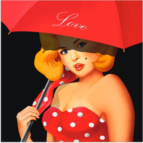 4059745349703 - Wandbild ARTLAND Pin-Up Girl unter rotem Regenschirm Bilder Gr B H 30 cm x 30 cm Alu-Dibond-Druck Frau 1 St rot Bild Kunstdruck Metallbild Metallbilder Bilder als Alubild Leinwandbild Wandaufkleber oder Poster in versch Größen 4059745349703 - Wandbild ARTLAND Pin-Up Girl unter rotem Regenschirm Bilder Gr B H 30 cm x 30 cm Alu-Dibond-Druck Frau 1 St rot Bild Kunstdruck Metallbild Metallbilder Bilder als Alubild Leinwandbild Wandaufkleber oder Poster in versch Größen