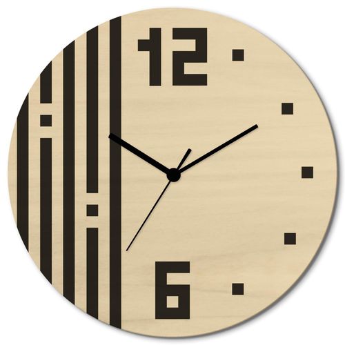 4062144962046 - Wanduhr ARTLAND Kodiertes Zeitmuster beige (naturfarben) B30cm H30cm T06cm Wanduhren wahlweise mit Quarz- oder Funkuhrwerk lautlos ohne Tickgeräusche 4062144962046 - Wanduhr ARTLAND Kodiertes Zeitmuster beige (naturfarben) B30cm H30cm T06cm Wanduhren wahlweise mit Quarz- oder Funkuhrwerk lautlos ohne Tickgeräusche