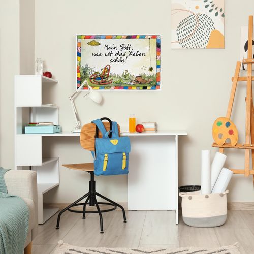 4262513380253 - Leinwandbild LUCKYLINDE Wie ist das Leben schön - Janosch bunt (farbe bild(er) bunt) B60cm H40cm T2cm Canvas Holzrahmen Bilder Exklusive JANOSCH Kindermotive 4262513380253 - Leinwandbild LUCKYLINDE Wie ist das Leben schön - Janosch bunt (farbe bild(er) bunt) B60cm H40cm T2cm Canvas Holzrahmen Bilder Exklusive JANOSCH Kindermotive