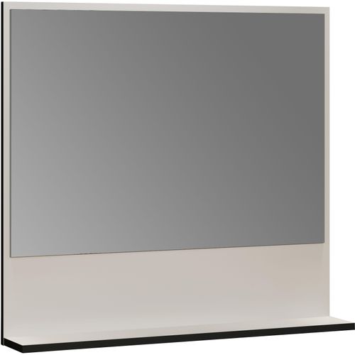 4068223052943 - Badspiegel WELLTIME Amrum grau (hellgrau) Spiegel B H T 80cm x 74cm x 14cm FSC-zertifizierter Holzwerkstoff glasspiegel BxHxT 80 x 74 x 14cm eleganter Spiegel in einem zeitlosen Eiche Dekor B80cm H74cm T14cm