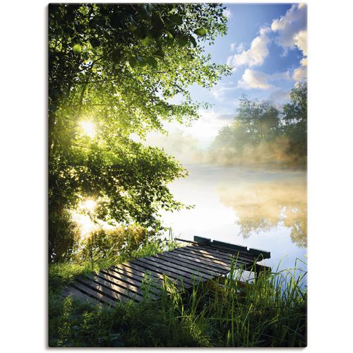 4059745780537 - Wandbild ARTLAND Angelsteg am Morgen Bilder Gr B H 60 cm x 80 cm Leinwandbild Gewässer 1 St grün Bild Metallbild Metallbilder Bilder als Alubild Leinwandbild Wandaufkleber oder Poster in versch Größen 4059745780537 - Wandbild ARTLAND Angelsteg am Morgen Bilder Gr B H 60 cm x 80 cm Leinwandbild Gewässer 1 St grün Bild Metallbild Metallbilder Bilder als Alubild Leinwandbild Wandaufkleber oder Poster in versch Größen