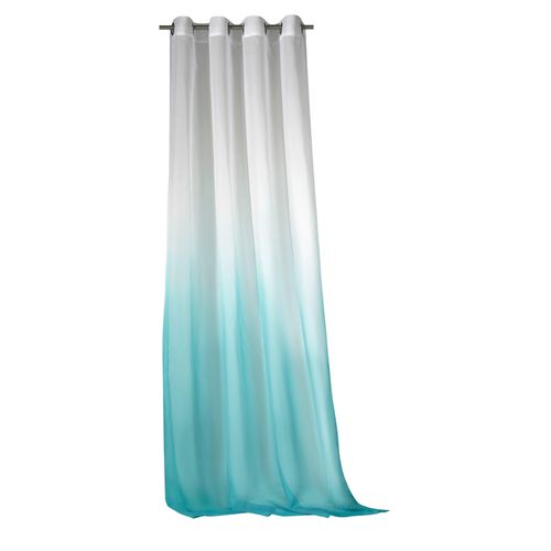 4005385836042 - Vorhang WECKBRODT Maischa Gr 1 blau (türkis) B140cm H245cm Voile Polyester Gardinen Voile transparent mit Farbverlauf Gardine Store