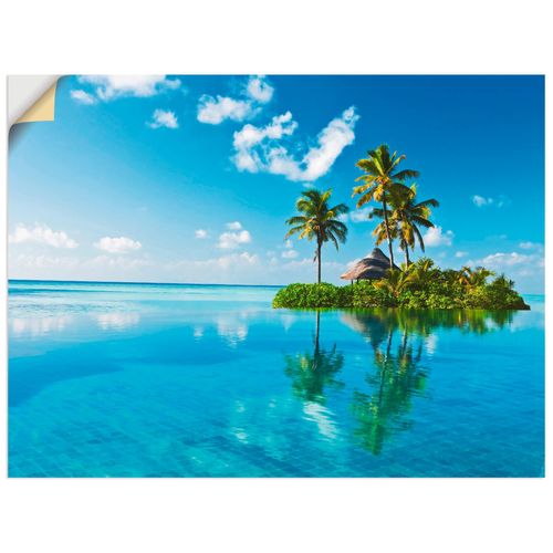 4057738286233 - Wandbild ARTLAND Tropisches Paradies - Insel Palmen Meer Bilder Gr B H 40 cm x 30 cm Wandaufkleber - Vinyl Amerika Querformat 1 St blau Bild Poster Bilder als Alubild Leinwandbild Wandaufkleber oder in versch Größen 4057738286233 - Wandbild ARTLAND Tropisches Paradies - Insel Palmen Meer Bilder Gr B H 40 cm x 30 cm Wandaufkleber - Vinyl Amerika Querformat 1 St blau Bild Poster Bilder als Alubild Leinwandbild Wandaufkleber oder in versch Größen