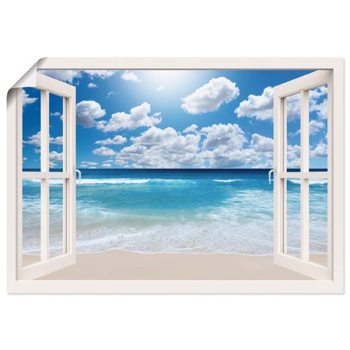4055327644471 - Wandbild ARTLAND Fensterblick Großartige Strandlandschaft Bilder Gr B H 70 cm x 50 cm Poster Fensterblick Querformat 1 St weiß Bild Poster Bilder als Leinwandbild Wandaufkleber oder in versch Größen 4055327644471 - Wandbild ARTLAND Fensterblick Großartige Strandlandschaft Bilder Gr B H 70 cm x 50 cm Poster Fensterblick Querformat 1 St weiß Bild Poster Bilder als Leinwandbild Wandaufkleber oder in versch Größen