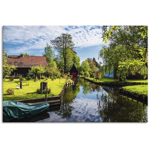 4062144045756 - Wandbild ARTLAND Gebäude im Spreewald in Lehde I Bilder Gr B H 90 cm x 60 cm Leinwandbild Gebäude 1 St grün Kunstdrucke Bilder als Alubild Leinwandbild Wandaufkleber oder Poster in versch Größen 4062144045756 - Wandbild ARTLAND Gebäude im Spreewald in Lehde I Bilder Gr B H 90 cm x 60 cm Leinwandbild Gebäude 1 St grün Kunstdrucke Bilder als Alubild Leinwandbild Wandaufkleber oder Poster in versch Größen