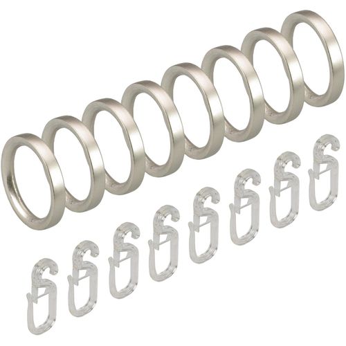 4016318280160 - Gardinenring Gardinenbefestigungen Gr 8 St grau (chromfarben) Gardinenringe Gardinenbefestigungen für Gardinenstangen Ø 16 mm 4016318280160 - Gardinenring Gardinenbefestigungen Gr 8 St grau (chromfarben) Gardinenringe Gardinenbefestigungen für Gardinenstangen Ø 16 mm