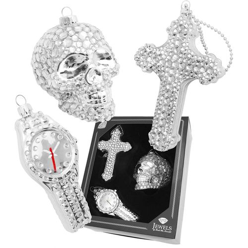 0024762213034 - Christbaumschmuck KREBS GLAS LAUSCHA Glasornamente Set Sub Culture Xmas mit Strassteinen 8 cm bis 13 cm Weihnachtsbaumschmuck silberfarben Weihnachtsbaumschmuck Weihnachtsdeko Weihnachtsbaumkugel Christbaumkugeln aus Glas 0024762213034 - Christbaumschmuck KREBS GLAS LAUSCHA Glasornamente Set Sub Culture Xmas mit Strassteinen 8 cm bis 13 cm Weihnachtsbaumschmuck silberfarben Weihnachtsbaumschmuck Weihnachtsdeko Weihnachtsbaumkugel Christbaumkugeln aus Glas