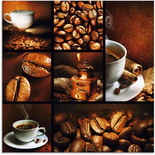4055327764841 - Glasbild ARTLAND Kaffee Collage Bilder Gr B H 50 cm x 50 cm Getränke 1 St braun Glasbilder Bilder in verschiedenen Größen 4055327764841 - Glasbild ARTLAND Kaffee Collage Bilder Gr B H 50 cm x 50 cm Getränke 1 St braun Glasbilder Bilder in verschiedenen Größen