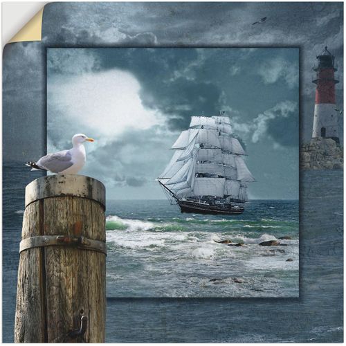 4062144316450 - Wandbild ARTLAND Maritime Collage mit Segelschiff Bilder Gr B H 50 cm x 50 cm Wandaufkleber - Vinyl Boote & Schiffe 1 St blau Bild Kunstdruck Kunstdrucke Bilder als Leinwandbild Wandaufkleber oder Poster in versch Größen 4062144316450 - Wandbild ARTLAND Maritime Collage mit Segelschiff Bilder Gr B H 50 cm x 50 cm Wandaufkleber - Vinyl Boote & Schiffe 1 St blau Bild Kunstdruck Kunstdrucke Bilder als Leinwandbild Wandaufkleber oder Poster in versch Größen