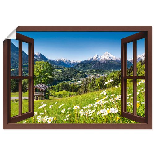 4057738335610 - Wandbild ARTLAND Fensterblick Bayerischen Alpen Bilder Gr B H 70 cm x 50 cm Poster Berge Querformat 1 St braun Bild Leinwandbild Kunstdrucke Bilder als Alubild Leinwandbild Wandaufkleber oder Poster in versch Größen 4057738335610 - Wandbild ARTLAND Fensterblick Bayerischen Alpen Bilder Gr B H 70 cm x 50 cm Poster Berge Querformat 1 St braun Bild Leinwandbild Kunstdrucke Bilder als Alubild Leinwandbild Wandaufkleber oder Poster in versch Größen