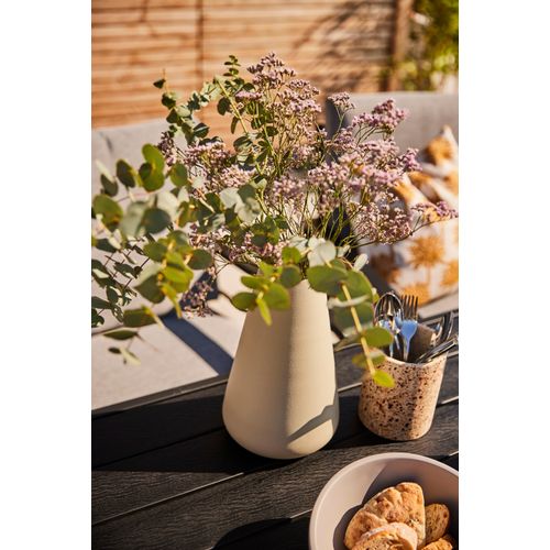 4064118963905 - Tischvase ANDAS Nilsby Vasen Gr H 27 cm Ø 17 cm beige Blumenvasen Dekovase aus Aluminium Höhe ca 27 cm