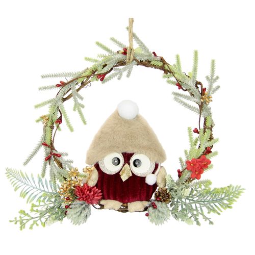 4019844789213 - Kunstkranz IGEA Tannen-Kranz Eule Beeren Tanne rot B23cm H20cm L6cm Kunststoff Kunstpflanzen Dekorierter Weihnachtskranz Deko Weihnachtsdeko Türkranz Adventskranz 4019844789213 - Kunstkranz IGEA Tannen-Kranz Eule Beeren Tanne rot B23cm H20cm L6cm Kunststoff Kunstpflanzen Dekorierter Weihnachtskranz Deko Weihnachtsdeko Türkranz Adventskranz