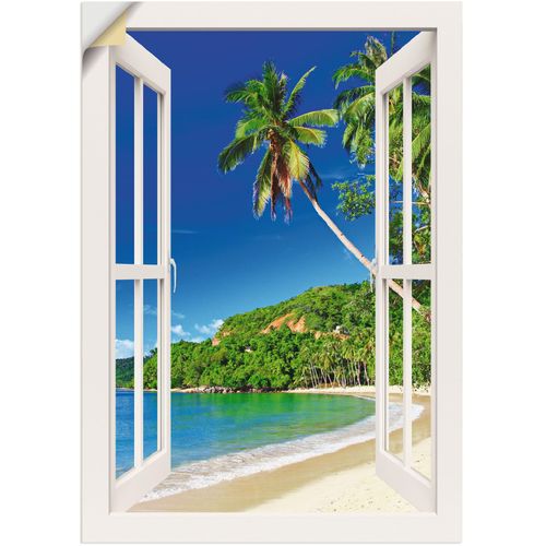 4059745735650 - Wandbild ARTLAND Fensterblick Paradies Bilder Gr B H 50 cm x 70 cm Wandaufkleber - Vinyl Fensterblick 1 St weiß Bild Metallbild Metallbilder Bilder als Alubild Leinwandbild Wandaufkleber oder Poster in versch Größen 4059745735650 - Wandbild ARTLAND Fensterblick Paradies Bilder Gr B H 50 cm x 70 cm Wandaufkleber - Vinyl Fensterblick 1 St weiß Bild Metallbild Metallbilder Bilder als Alubild Leinwandbild Wandaufkleber oder Poster in versch Größen