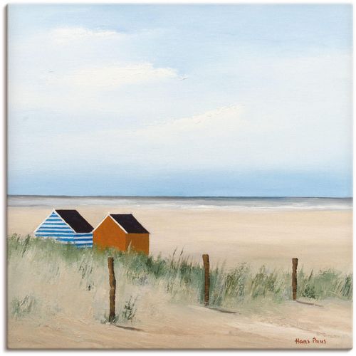 4055327428880 - Wandbild ARTLAND Sonniger Morgen V Bilder Gr B H 30 cm x 30 cm Leinwandbild Strand 1 St blau Bild Kunstdruck Kunstdrucke Bilder als Leinwandbild Wandaufkleber oder Poster in versch Größen