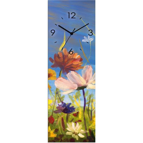 4062144604212 - Wanduhr ARTLAND Glasuhr Wildblumenwiese Wanduhren Gr B H T 20 cm x 60 cm x 18 cm Funkuhr bunt Wanduhren wahlweise mit Quarz- oder Funhuhrwerk lautlos ohne Tickgeräusche 4062144604212 - Wanduhr ARTLAND Glasuhr Wildblumenwiese Wanduhren Gr B H T 20 cm x 60 cm x 18 cm Funkuhr bunt Wanduhren wahlweise mit Quarz- oder Funhuhrwerk lautlos ohne Tickgeräusche