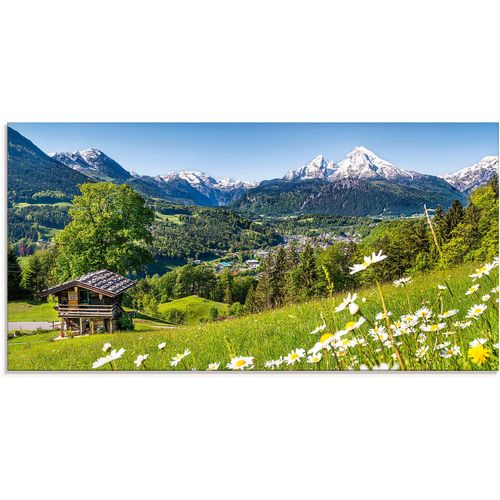 4062144101124 - Glasbild ARTLAND Landschaft in den Bayerischen Alpen Bilder Gr B H 100 cm x 50 cm Glasbild Berge 1 St grün Glasbilder in verschiedenen Größen 4062144101124 - Glasbild ARTLAND Landschaft in den Bayerischen Alpen Bilder Gr B H 100 cm x 50 cm Glasbild Berge 1 St grün Glasbilder in verschiedenen Größen