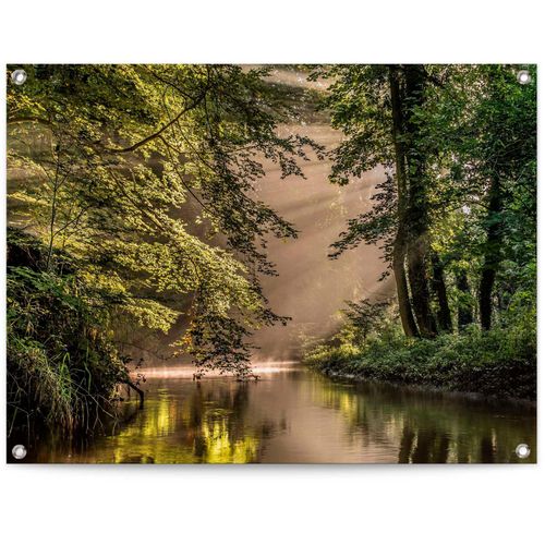 8714597628005 - Poster REINDERS Bach im Wald grün (farbe bild(er) grün) B80cm H60cm T01cm Leinwand Bilder 8714597628005 - Poster REINDERS Bach im Wald grün (farbe bild(er) grün) B80cm H60cm T01cm Leinwand Bilder