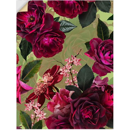4062144648971 - Wandbild ARTLAND Dunkle Rosen auf Grün Bilder Gr B H 60 cm x 80 cm Wandaufkleber - Vinyl Blumenbilder Hochformat 1 St pink Kunstdrucke als Alubild Leinwandbild Wandaufkleber oder Poster in versch Größen 4062144648971 - Wandbild ARTLAND Dunkle Rosen auf Grün Bilder Gr B H 60 cm x 80 cm Wandaufkleber - Vinyl Blumenbilder Hochformat 1 St pink Kunstdrucke als Alubild Leinwandbild Wandaufkleber oder Poster in versch Größen