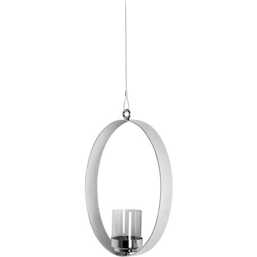 4042911421549 - Hängewindlicht FINK SABINA Kerzenhalter Gr B H T 25 cm x 33 cm x 4 cm silberfarben Laternen Windlichter Kerzenhalter aus Edelstahl und Glas 4042911421549 - Hängewindlicht FINK SABINA Kerzenhalter Gr B H T 25 cm x 33 cm x 4 cm silberfarben Laternen Windlichter Kerzenhalter aus Edelstahl und Glas
