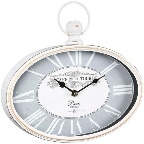 4050223847209 - Wanduhr Wanduhr ovale 29cm Wanduhren Gr B H T 27 cm x 29 cm x 5 cm weiß Wanduhren 4050223847209 - Wanduhr Wanduhr ovale 29cm Wanduhren Gr B H T 27 cm x 29 cm x 5 cm weiß Wanduhren