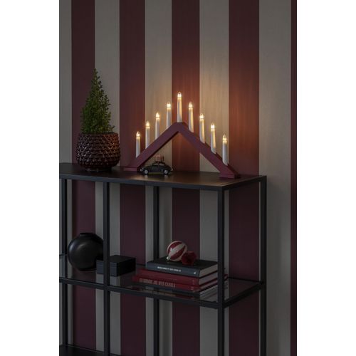 7318309845257 - Fensterleuchter KONSTSMIDE Weihnachtsdeko rot rot (mattdunkelrot) B506cm H32cm L506cm T5cm Lampen Holzleuchter matt dunkelrot lackiert 9 klare Birnen 7318309845257 - Fensterleuchter KONSTSMIDE Weihnachtsdeko rot rot (mattdunkelrot) B506cm H32cm L506cm T5cm Lampen Holzleuchter matt dunkelrot lackiert 9 klare Birnen